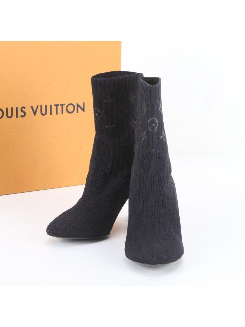 Louis Vuitton Silhouette Ankle Boots Monogram Heels Shoes